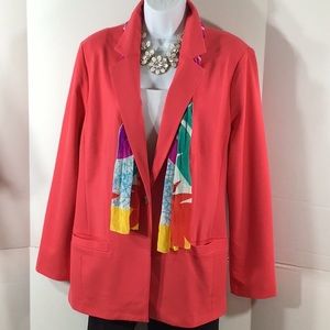 Chico’s bright knit jacket blazer